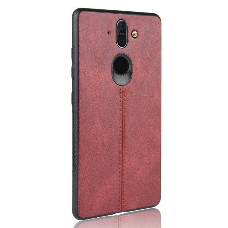 For Nokia 8 Sirocco Shockproof Sewing Cow Pattern Skin PC + PU + TPU Case