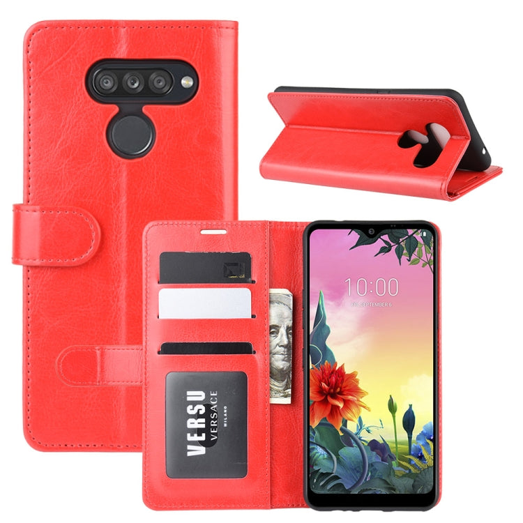For LG K50S R64 Texture Single Horizontal Flip Protective Case with Holder & Card Slots & Wallet& Photo Frame