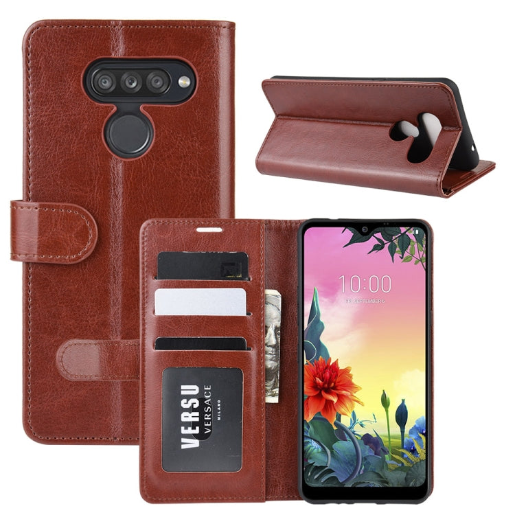 For LG K50S R64 Texture Single Horizontal Flip Protective Case with Holder & Card Slots & Wallet& Photo Frame