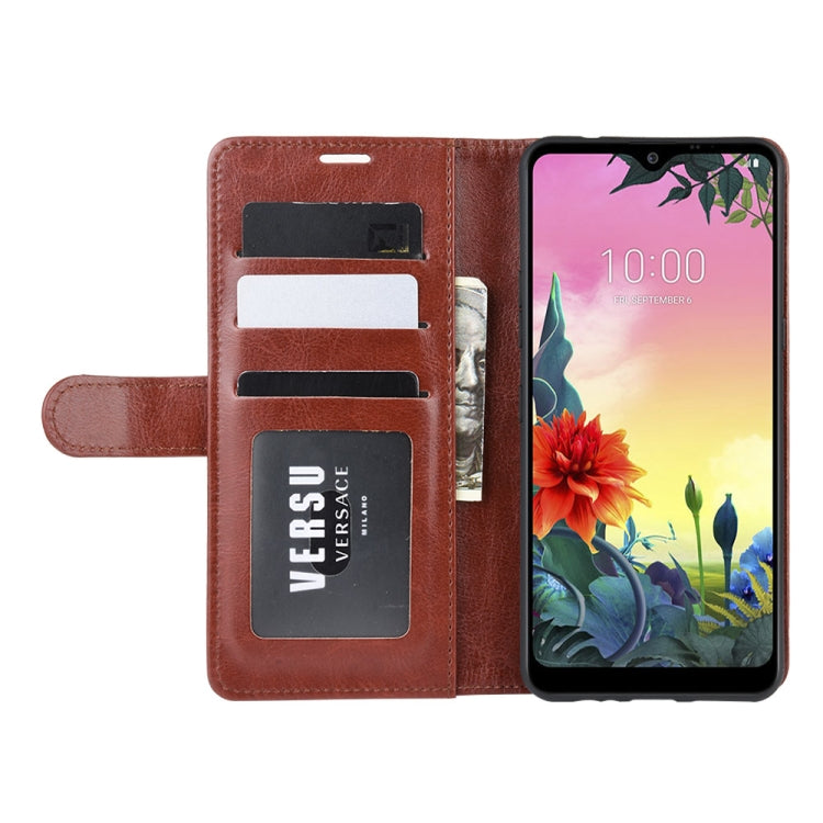 For LG K50S R64 Texture Single Horizontal Flip Protective Case with Holder & Card Slots & Wallet& Photo Frame