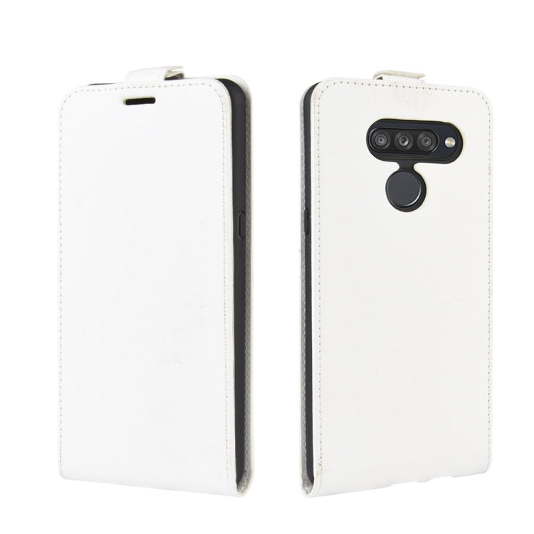 For LG K50S R64 Texture Single Vertical Flip Leather Protective Case with Card Slots & Photo Frame