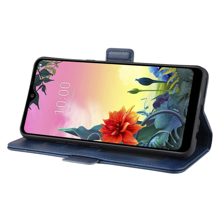 For LG K50S Dual-side Magnetic Buckle Horizontal Flip Leather Case with Holder & Card Slots & Wallet