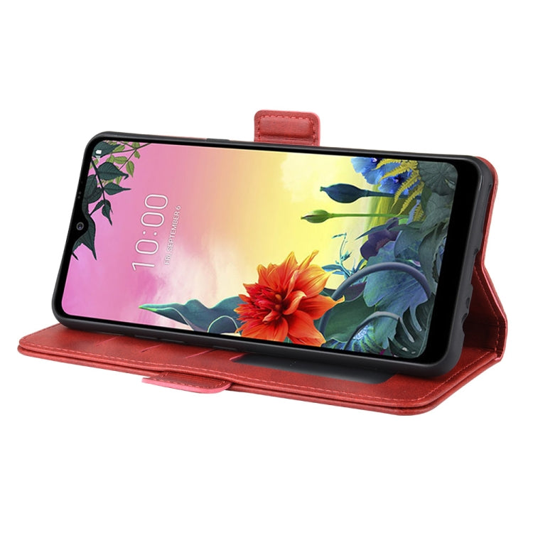 For LG K50S Dual-side Magnetic Buckle Horizontal Flip Leather Case with Holder & Card Slots & Wallet