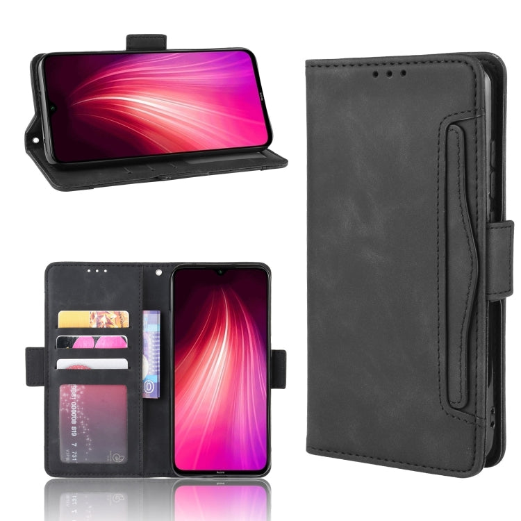 For Xiaomi Redmi Note 8T Wallet Style Skin Feel Calf Pattern Leather Case ï¼Œwith Separate Card Slot