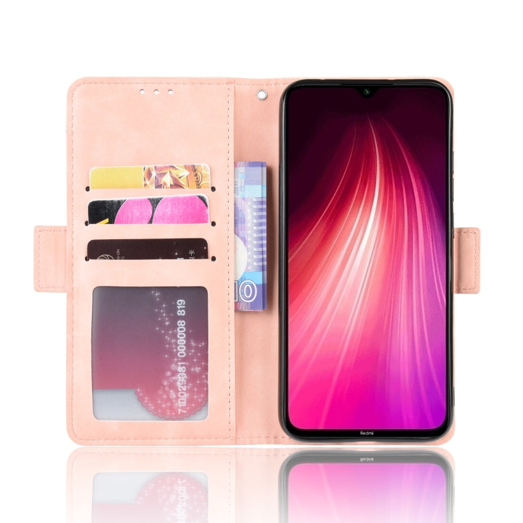 For Xiaomi Redmi Note 8T Wallet Style Skin Feel Calf Pattern Leather Case ï¼Œwith Separate Card Slot