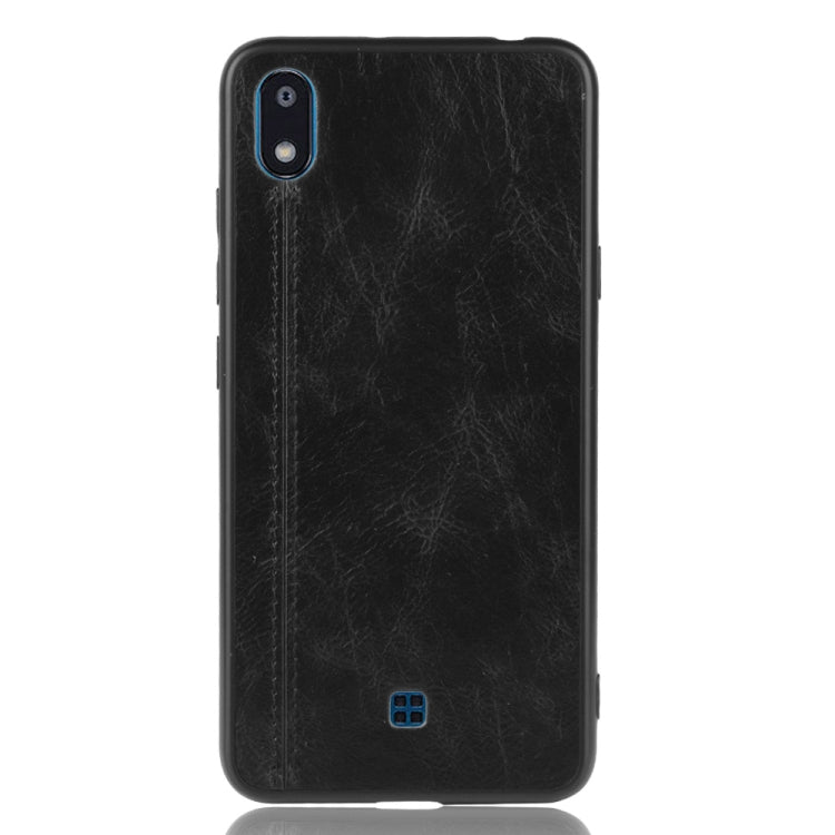 For LG K20 2019 Shockproof Sewing Cow Pattern Skin PC + PU + TPU Case