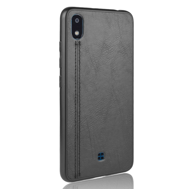 For LG K20 2019 Shockproof Sewing Cow Pattern Skin PC + PU + TPU Case