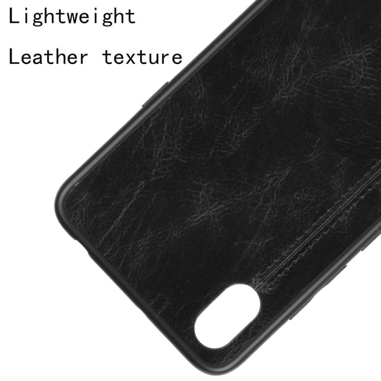 For LG K20 2019 Shockproof Sewing Cow Pattern Skin PC + PU + TPU Case