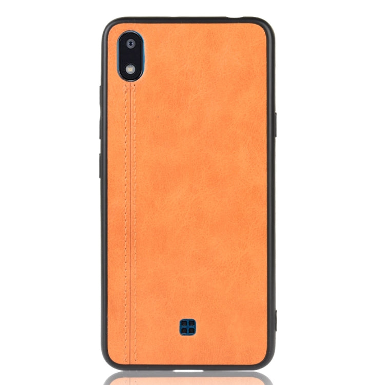 For LG K20 2019 Shockproof Sewing Cow Pattern Skin PC + PU + TPU Case