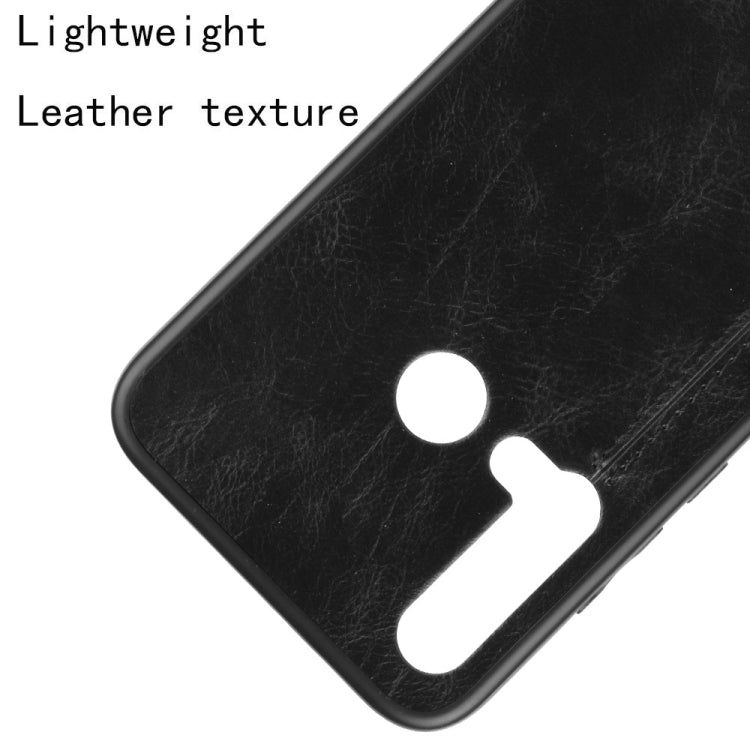 For Huawei P20 Lite 2019 / Nova 5i Shockproof Sewing Cow Pattern Skin PC + PU + TPU Case