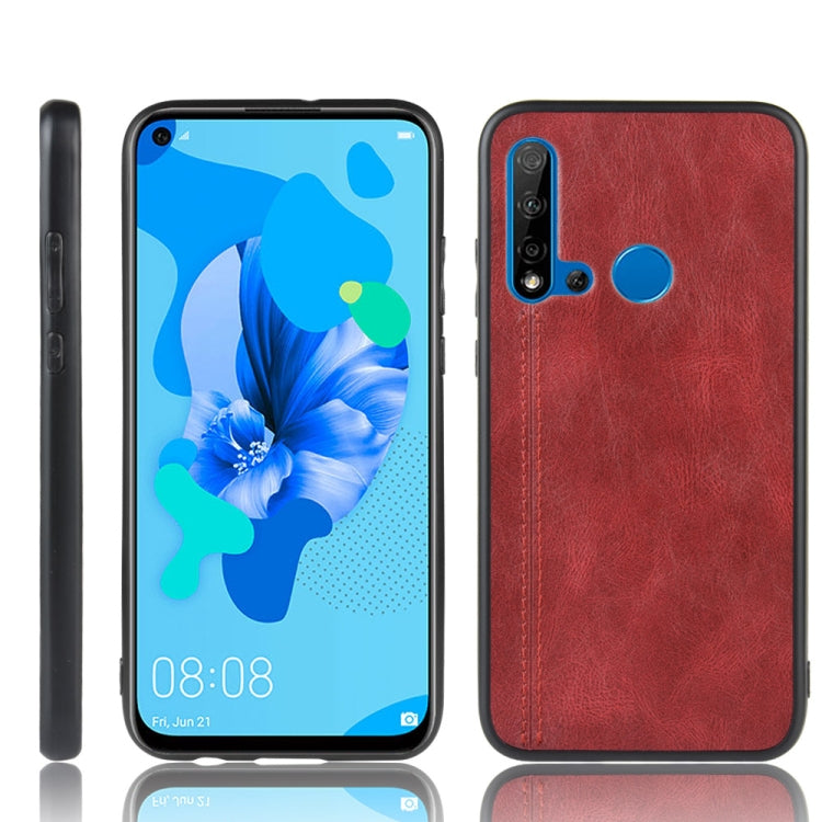 For Huawei P20 Lite 2019 / Nova 5i Shockproof Sewing Cow Pattern Skin PC + PU + TPU Case