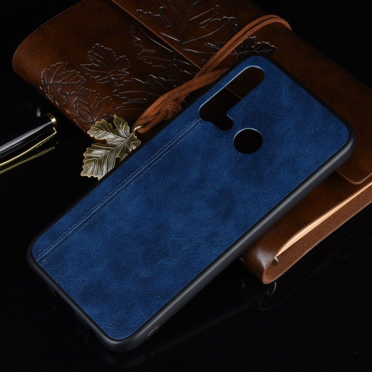 For Huawei P20 Lite 2019 / Nova 5i Shockproof Sewing Cow Pattern Skin PC + PU + TPU Case