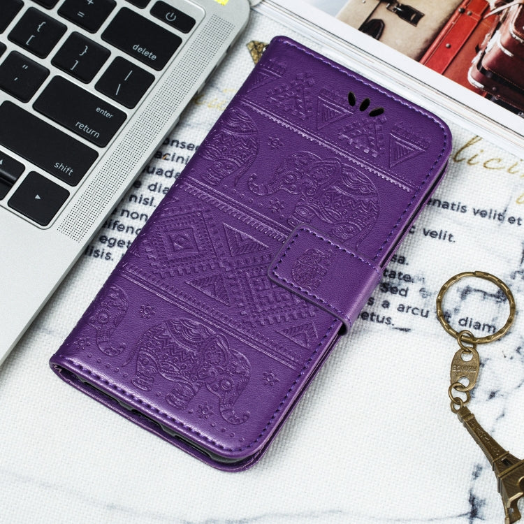 For Huawei Enjoy 10S  Elephant Embossing Pattern Horizontal Flip Leather Case with Holder & Card Slots & Wallet & Photo Frame & Lanyard