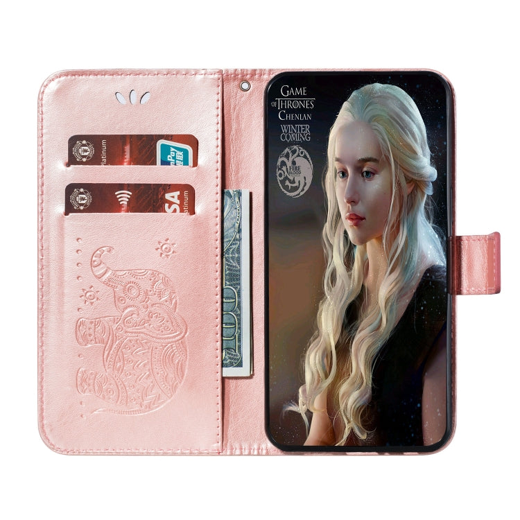 For Huawei Enjoy 10S  Elephant Embossing Pattern Horizontal Flip Leather Case with Holder & Card Slots & Wallet & Photo Frame & Lanyard