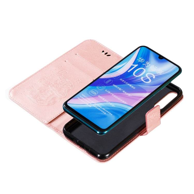 For Huawei Enjoy 10S  Elephant Embossing Pattern Horizontal Flip Leather Case with Holder & Card Slots & Wallet & Photo Frame & Lanyard