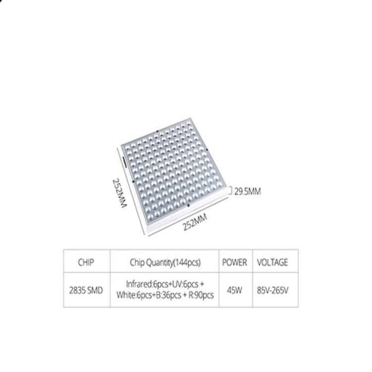 45W 144LEDs Full Spectrum Plant Lighting Fitolampy For Plants Flowers Seedling Cultivation Growing Lamps LED Grow Light AC85-265V EU