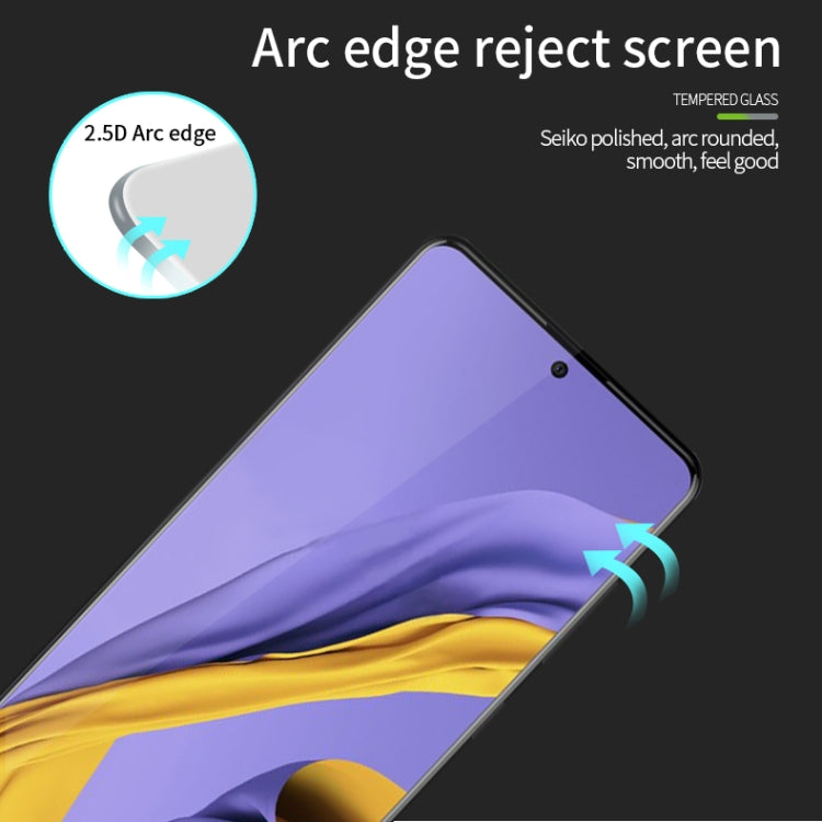 For Galaxy A51 MOFI 9H 2.5D Full Screen Tempered Glass Film(Black)