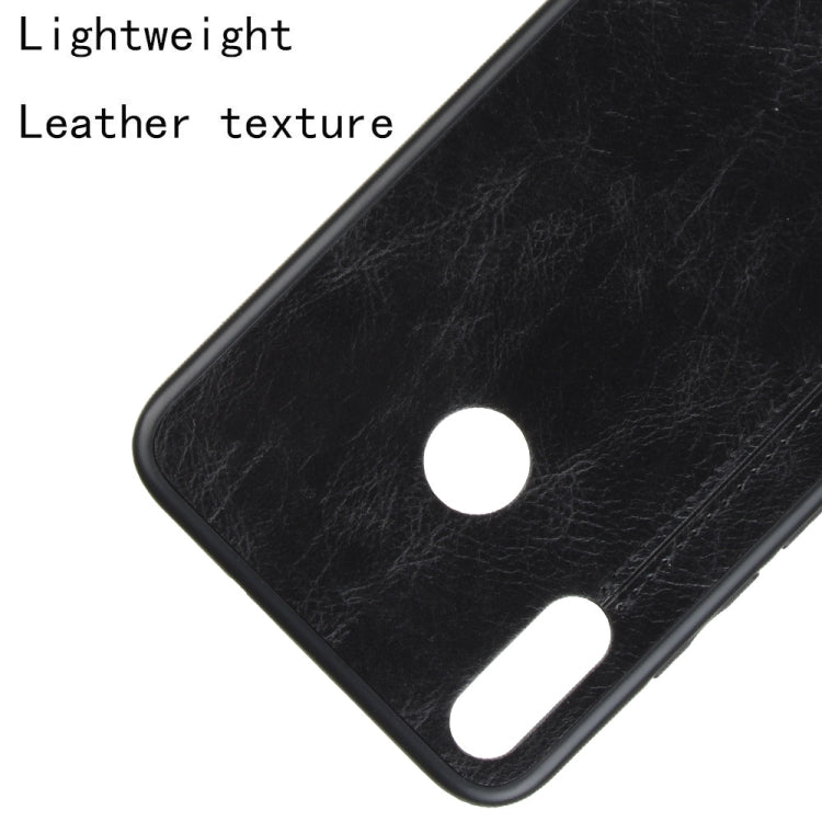 For Huawei Honor 8X Shockproof Sewing Cow Pattern Skin PC + PU + TPU Case