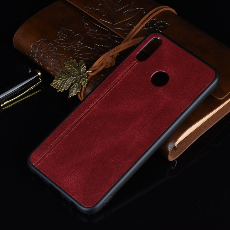 For Huawei Honor 8X Shockproof Sewing Cow Pattern Skin PC + PU + TPU Case