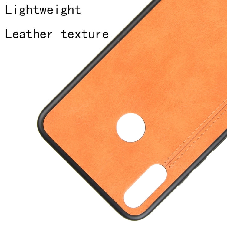 For Huawei Honor 8X Shockproof Sewing Cow Pattern Skin PC + PU + TPU Case