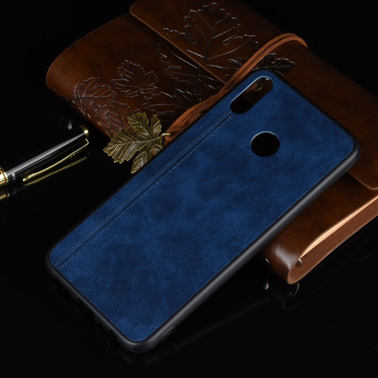 For Huawei Honor 8X Shockproof Sewing Cow Pattern Skin PC + PU + TPU Case