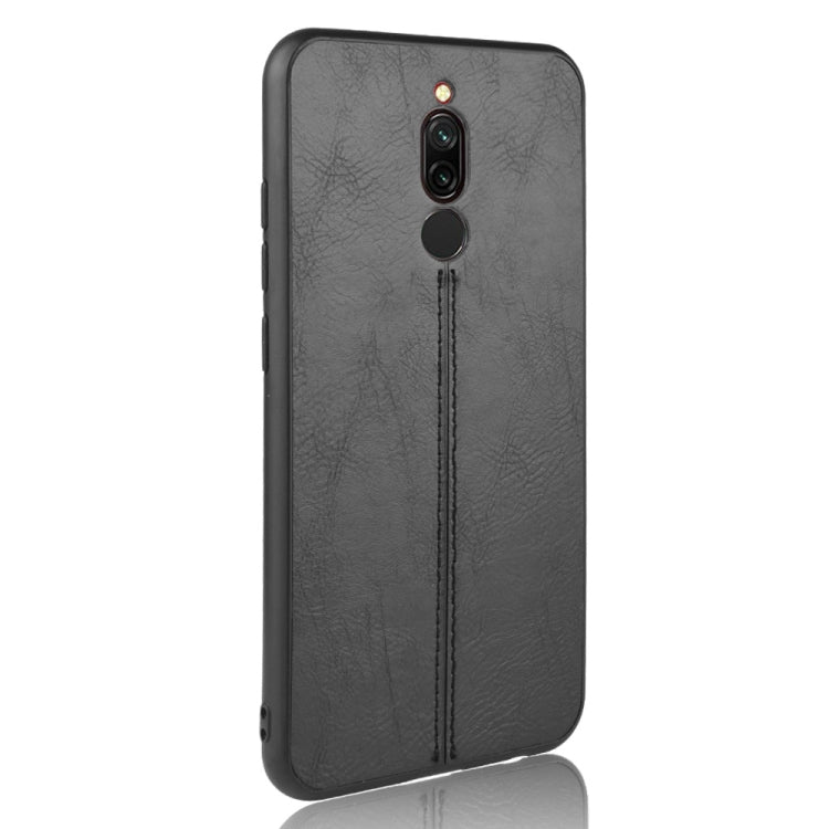 For Xiaomi Redmi 8 Shockproof Sewing Cow Pattern Skin PC + PU + TPU Case