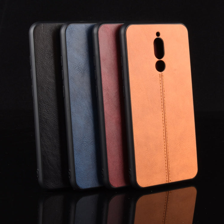 For Xiaomi Redmi 8 Shockproof Sewing Cow Pattern Skin PC + PU + TPU Case