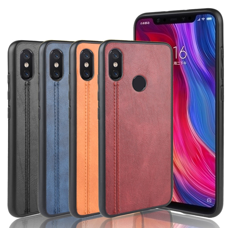 For Xiaomi Mi 8 SE Shockproof Sewing Cow Pattern Skin PC + PU + TPU Case