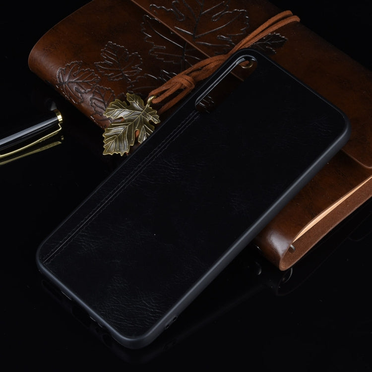 For Huawei Enjoy 10 Shockproof Sewing Cow Pattern Skin PC + PU + TPU Case