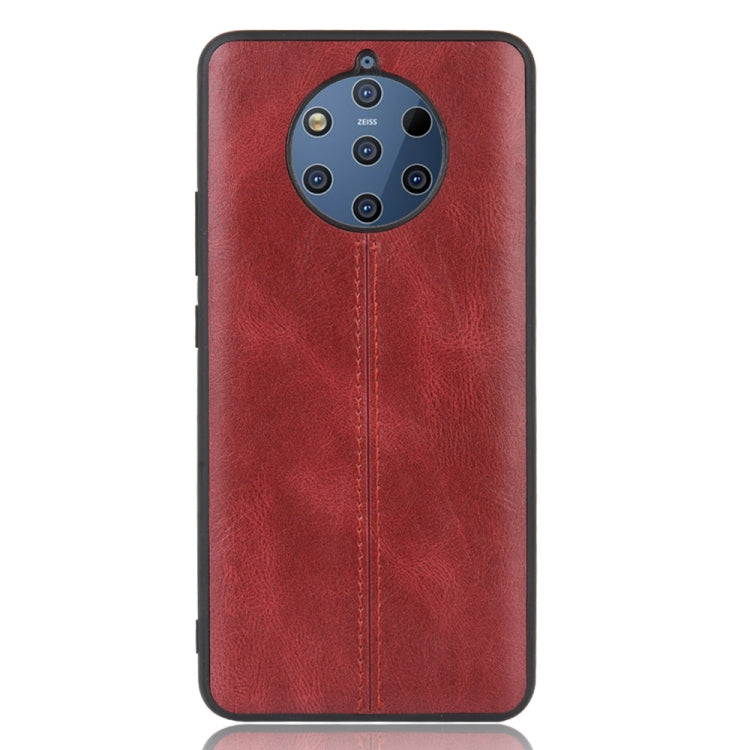For Nokia 9 PureView Shockproof Sewing Cow Pattern Skin PC + PU + TPU Case