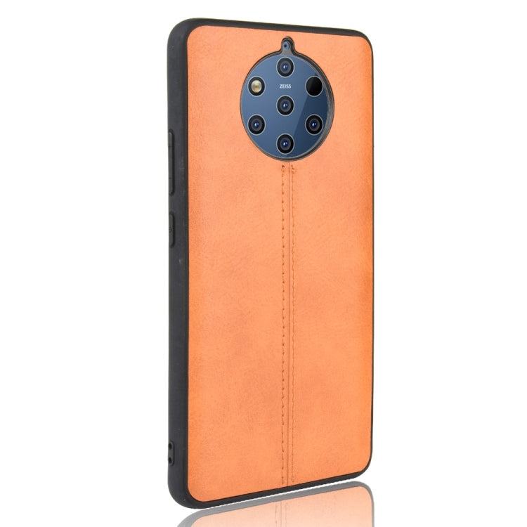 For Nokia 9 PureView Shockproof Sewing Cow Pattern Skin PC + PU + TPU Case