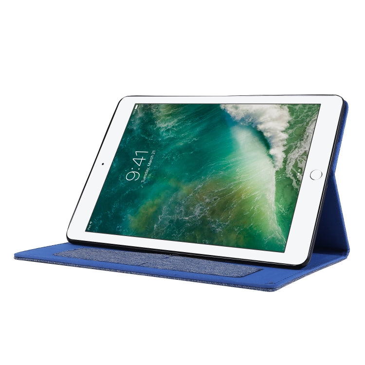 For iPad 10.2 Cloth Style TPU Flat Protective Shell