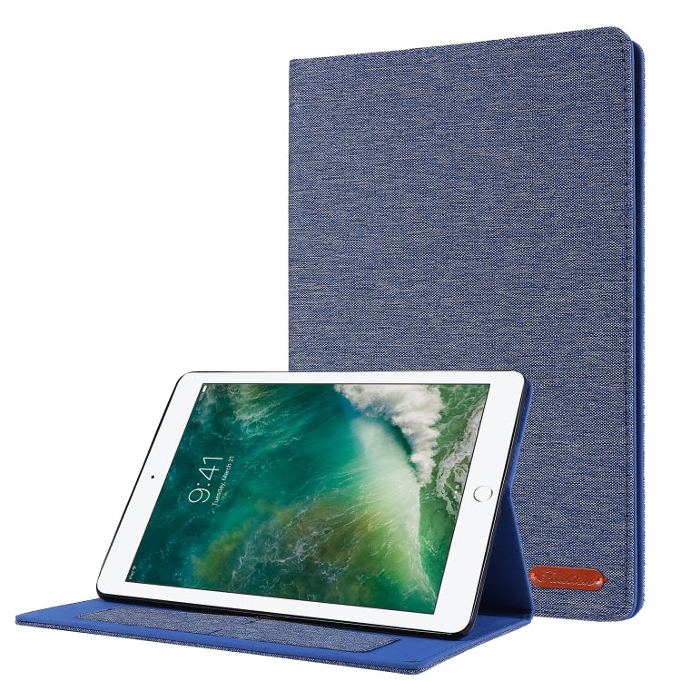 For iPad 10.2 Cloth Style TPU Flat Protective Shell