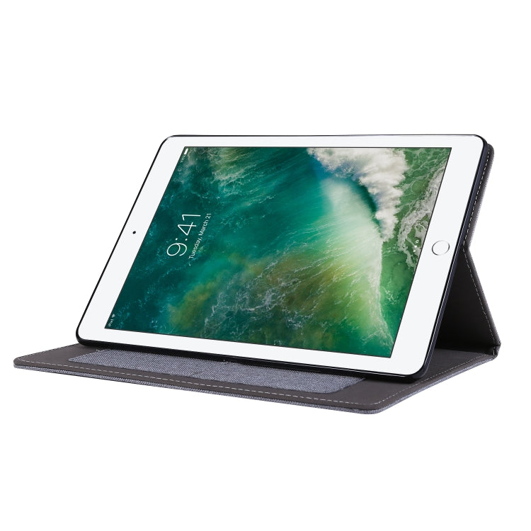 For iPad 10.2 Cloth Style TPU Flat Protective Shell