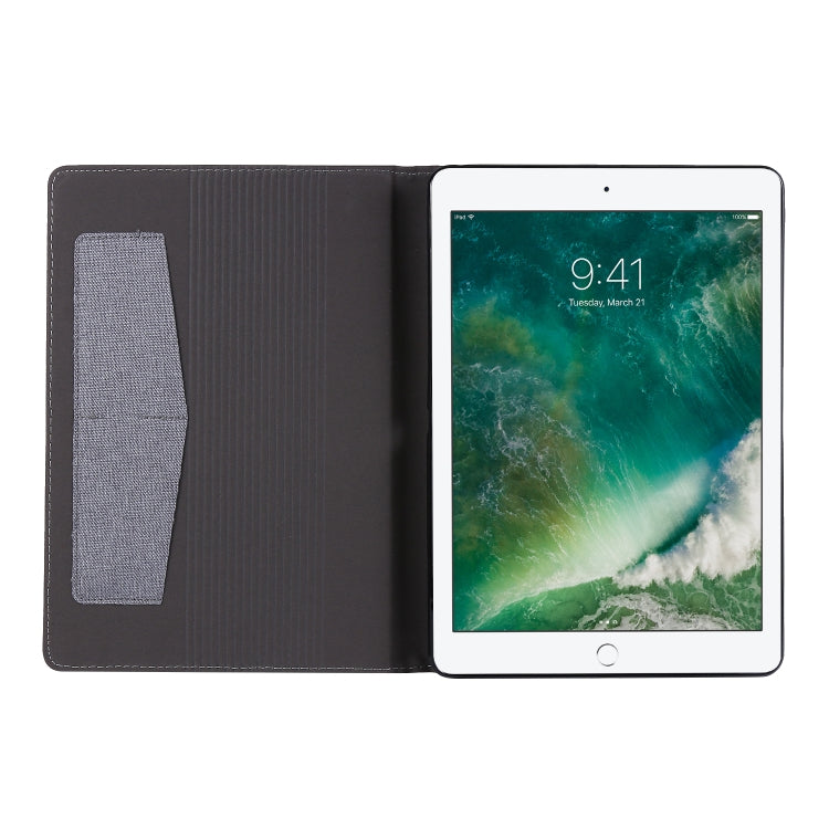 For iPad 10.2 Cloth Style TPU Flat Protective Shell