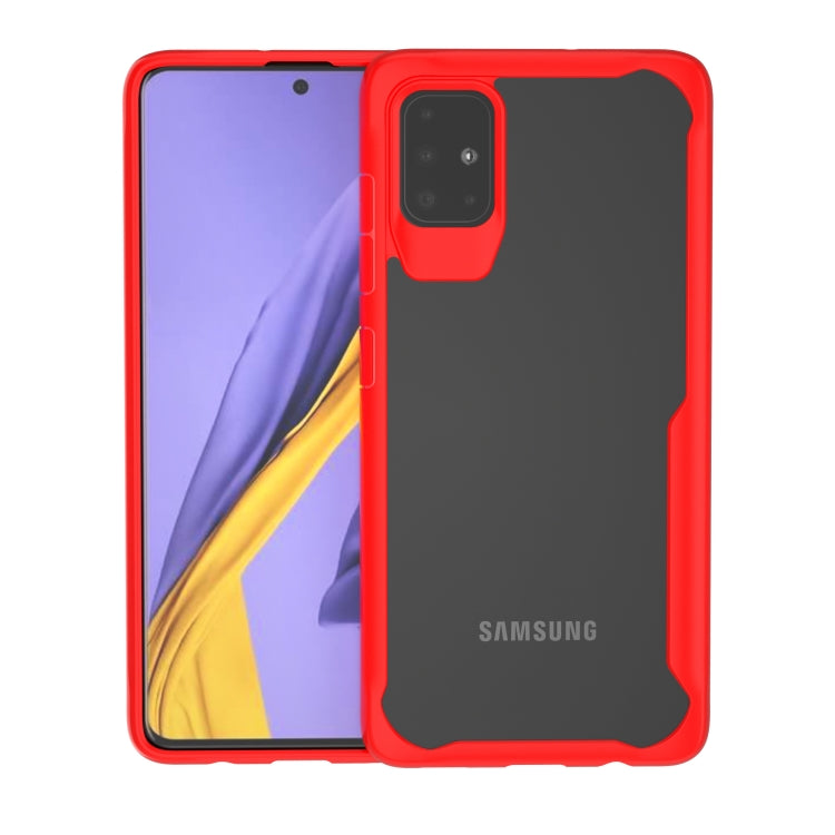 For Galaxy A71 Transparent PC + TPU Full Coverage Shockproof Protective Case