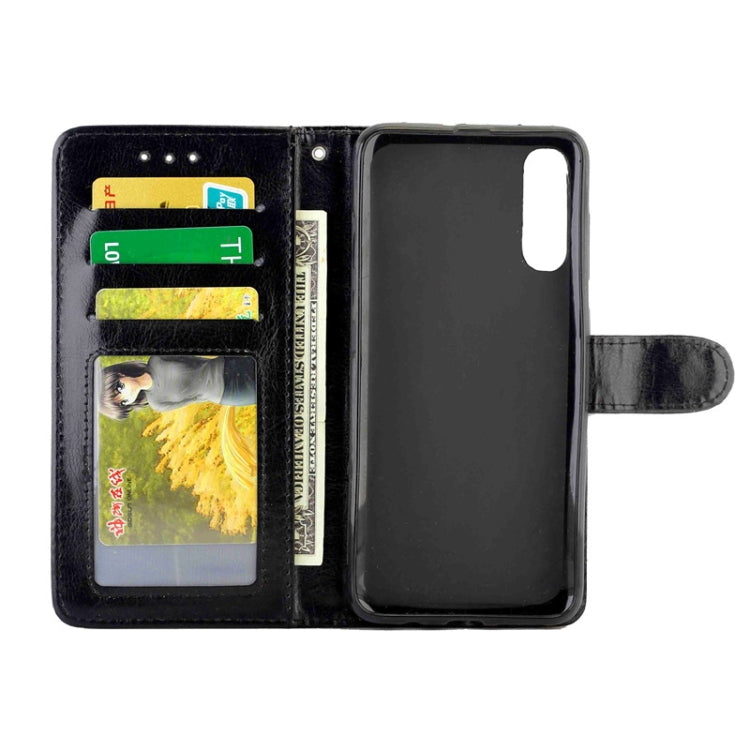 For Galaxy A70S/A70 Crazy Horse Texture Leather Horizontal Flip Protective Case with Holder & Card Slots & Wallet & Photo Frame