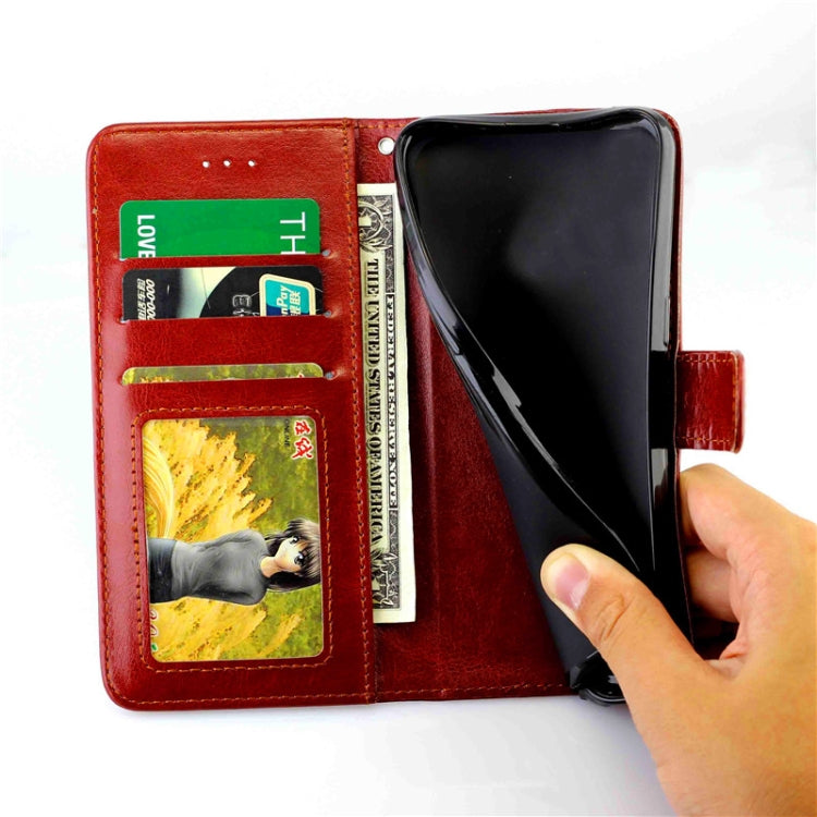 For Galaxy A70S/A70 Crazy Horse Texture Leather Horizontal Flip Protective Case with Holder & Card Slots & Wallet & Photo Frame