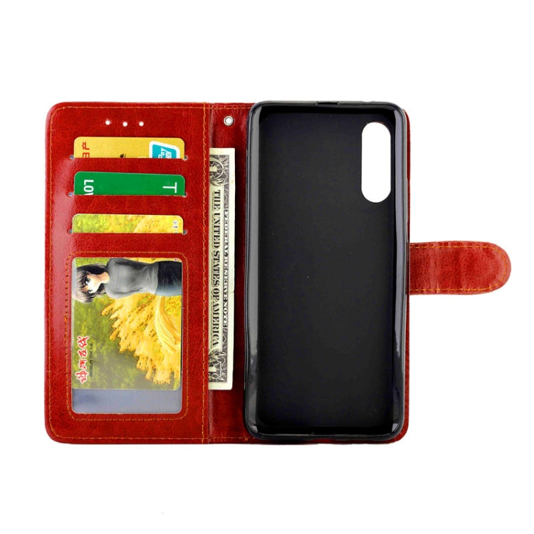 For Galaxy A90 5G Crazy Horse Texture Leather Horizontal Flip Protective Case with Holder & Card Slots & Wallet & Photo Frame