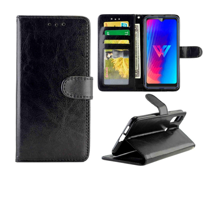 For LG W30 Crazy Horse Texture Leather Horizontal Flip Protective Case with Holder & Card Slots & Wallet & Photo Frame
