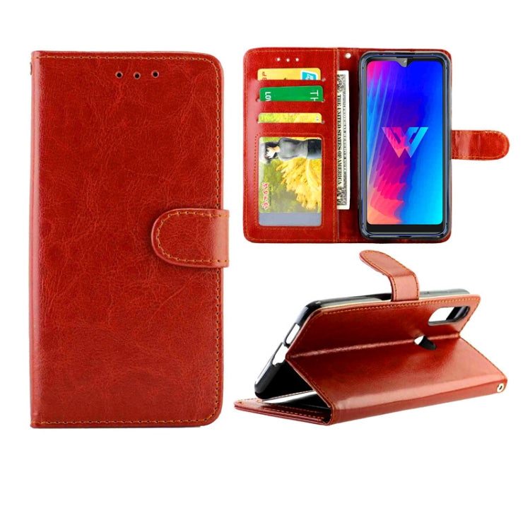 For LG W30 Crazy Horse Texture Leather Horizontal Flip Protective Case with Holder & Card Slots & Wallet & Photo Frame