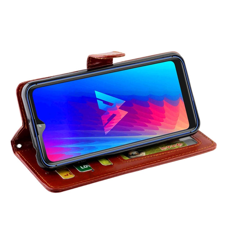 For LG W30 Crazy Horse Texture Leather Horizontal Flip Protective Case with Holder & Card Slots & Wallet & Photo Frame