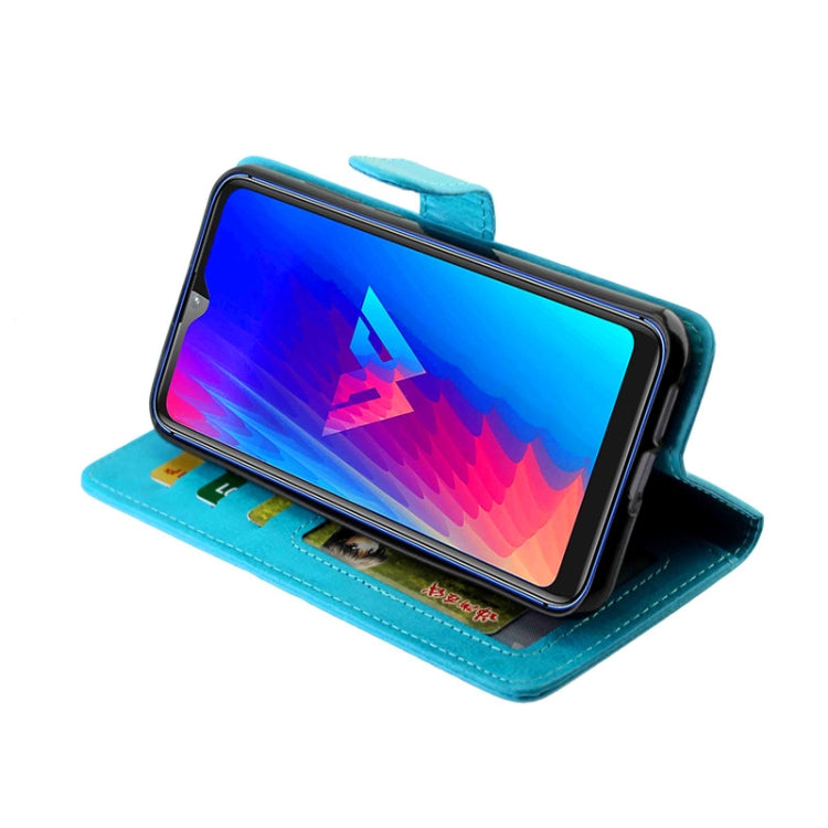 For LG W30 Crazy Horse Texture Leather Horizontal Flip Protective Case with Holder & Card Slots & Wallet & Photo Frame