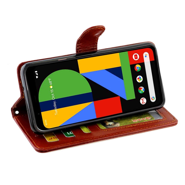 For Google Pixel4 XL Crazy Horse Texture Leather Horizontal Flip Protective Case with Holder & Card Slots & Wallet & Photo Frame