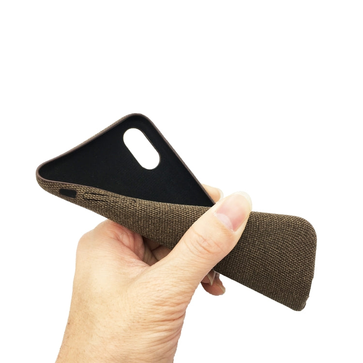 For iPhone XR Fabric Style TPU Protective Shell