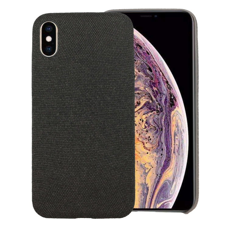 For iPhone XS Fabric Style TPU Protective Shell
