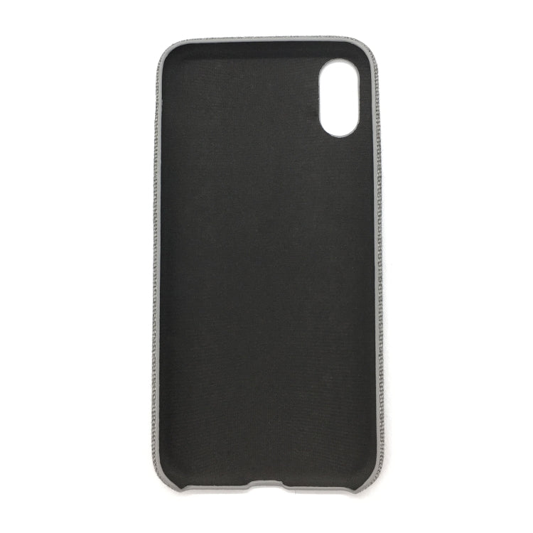 For iPhone XS Fabric Style TPU Protective Shell