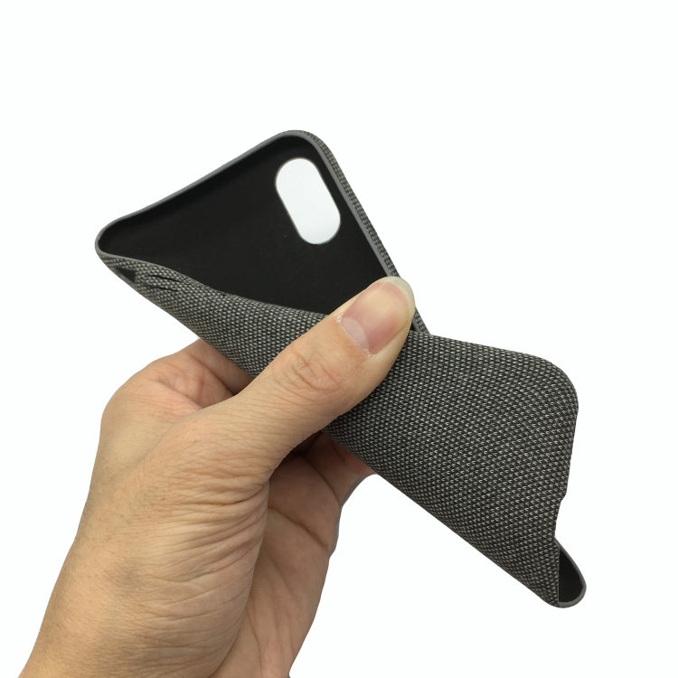 For iPhone XS Fabric Style TPU Protective Shell
