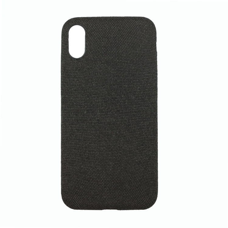 For iPhone XS Max Fabric Style TPU Protective Shell