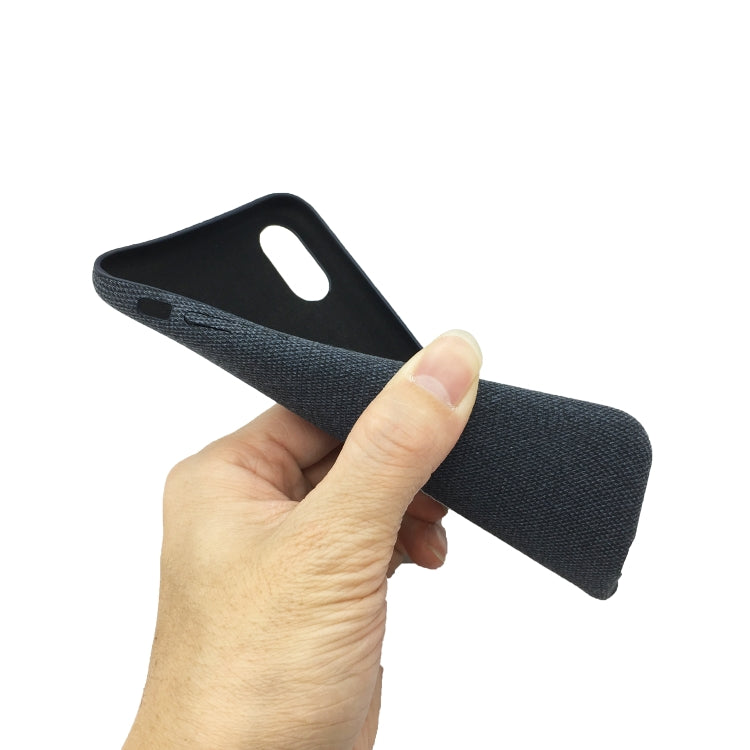 For iPhone XS Max Fabric Style TPU Protective Shell